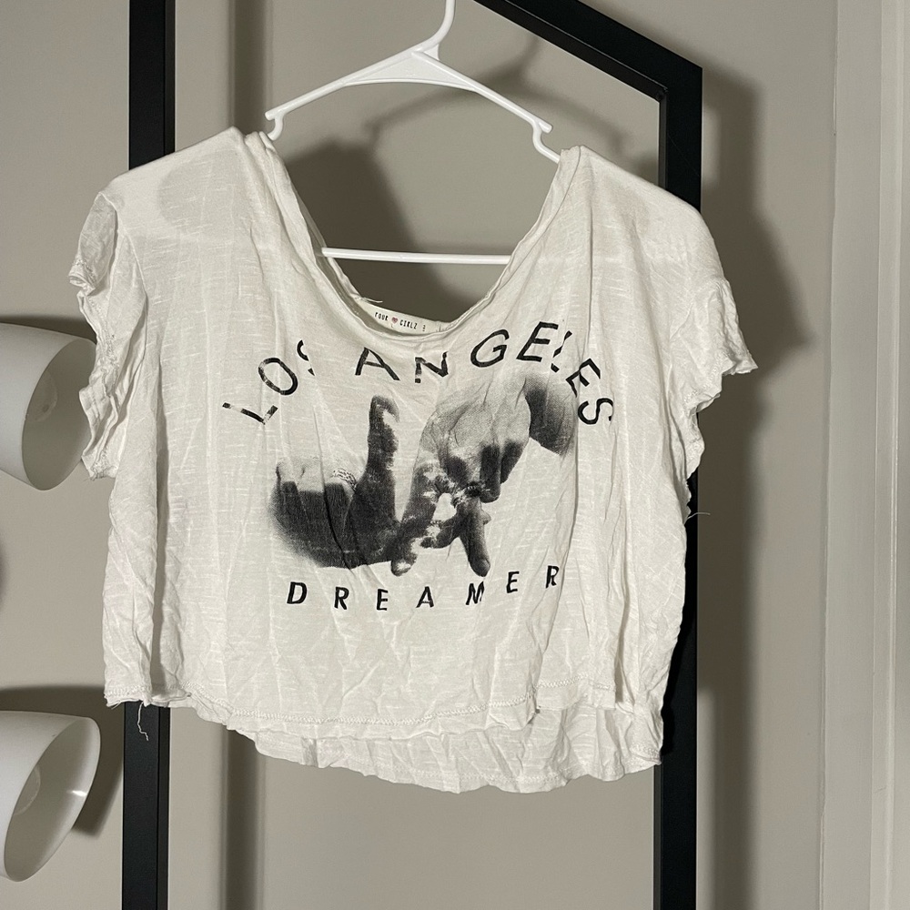 Los Angeles Dreamer Graphic Crop Top